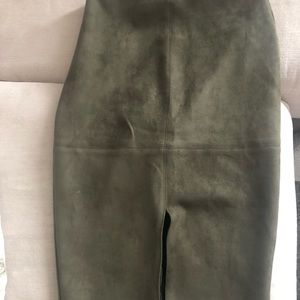 Lulus Olive Green Pencil Skirt